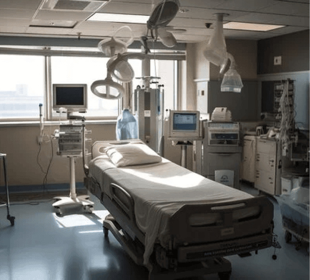 Image of an hospital bed